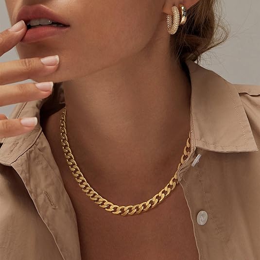 Cavaro™ | Massive Cuban-Link-Halskette aus Gold