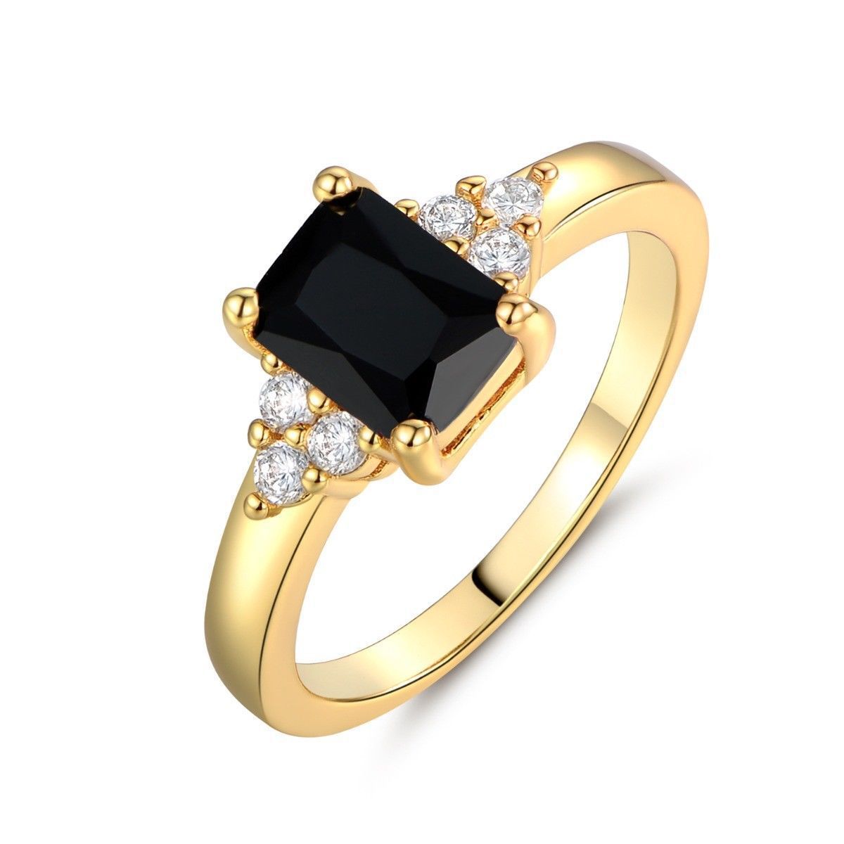Ring mit schwarzem Stein